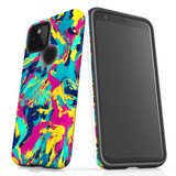 For Google Pixel 4a 5G Tough Protective Case, Abstract Strokes | Protective Covers | iCoverLover Australia