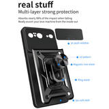 For Google Pixel 8 Pro 5G or Pixel 8 5G Case, Camera Cover and Ring Stand Protective Cover, Black | iCoverLover Australia