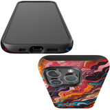 For iPhone 15 Pro Max Tough Protective Case, Waves Of The Sun | Protective Covers | iCoverLover Australia