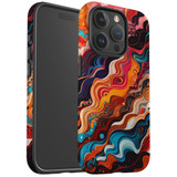 For iPhone 15 Pro Tough Protective Case, Waves Of The Sun | Protective Covers | iCoverLover Australia