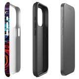 For iPhone 15 Pro Tough Protective Case, Swirling Paint | Protective Covers | iCoverLover Australia