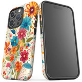 For iPhone 15 Pro Max Tough Protective Case, Floral Symphony | Protective Covers | iCoverLover Australia