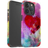 For iPhone 15 Pro Max Case Tough Protective Cover, Heart Painting | Protective Covers | iCoverLover Australia