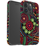 For iPhone 15 Pro Max Case Tough Protective Cover, Dotted Abstract Painting | Protective Covers | iCoverLover Australia