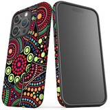 For iPhone 15 Pro Case Tough Protective Cover, Dotted Abstract Painting | Protective Covers | iCoverLover Australia