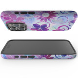 For iPhone 15 Pro Max Case Tough Protective Cover, Flower Swirls | Protective Covers | iCoverLover Australia