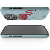 For iPhone 15 Pro Case Tough Protective Cover, Vintage Flamingo | Protective Covers | iCoverLover Australia