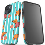 For iPhone 15 Case Tough Protective Cover, Dachshund Dogs Cute | Protective Covers | iCoverLover Australia
