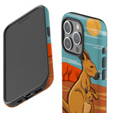 For iPhone 15 Pro Case Tough Protective Cover, Kangaroo Illustration | Protective Covers | iCoverLover Australia