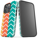 For iPhone 15 Pro Case Tough Protective Cover, Colourful Zigzag | Protective Covers | iCoverLover Australia