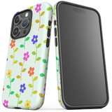 For iPhone 15 Pro Case Tough Protective Cover, Colourful Flowers | Protective Covers | iCoverLover Australia