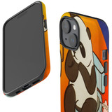 For iPhone 15 Case Tough Protective Cover, Pandas Toilet | Protective Covers | iCoverLover Australia