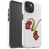 For iPhone 15 Case Tough Protective Cover, Letter V | Protective Covers | iCoverLover Australia