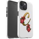 For iPhone 15 Case Tough Protective Cover, Letter C | Protective Covers | iCoverLover Australia