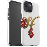 For iPhone 15 Case Tough Protective Cover, Letter H | Protective Covers | iCoverLover Australia