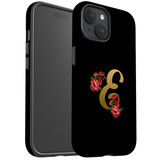 For iPhone 15 Case Tough Protective Cover, Embellished Letter E | Protective Covers | iCoverLover Australia