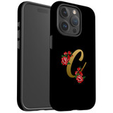 For iPhone 15 Pro Case Tough Protective Cover, Embellished Letter C | Protective Covers | iCoverLover Australia