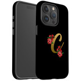 For iPhone 15 Pro Max Case Tough Protective Cover, Embellished Letter C | Protective Covers | iCoverLover Australia