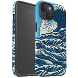 For iPhone 15 Case Tough Protective Cover, Japanese Wave | Protective Covers | iCoverLover Australia