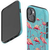 For iPhone 15 Case Tough Protective Cover, Flamingoes | Protective Covers | iCoverLover Australia