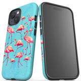 For iPhone 15 Case Tough Protective Cover, Flamingoes | Protective Covers | iCoverLover Australia