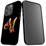 For iPhone 15 Pro Max Case Tough Protective Cover, Embellished Letter M | Protective Covers | iCoverLover Australia