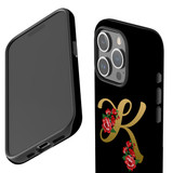 For iPhone 15 Pro Max Case Tough Protective Cover, Embellished Letter K | Protective Covers | iCoverLover Australia