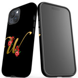 For iPhone 15 Case Tough Protective Cover, Embellished Letter W | Protective Covers | iCoverLover Australia