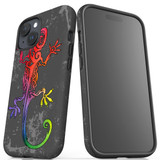 For iPhone 15 Case Tough Protective Cover, Colorful Lizard | Protective Covers | iCoverLover Australia