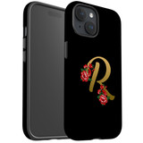 For iPhone 15 Case Tough Protective Cover, Embellished Letter R | Protective Covers | iCoverLover Australia