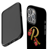 For iPhone 15 Pro Case Tough Protective Cover, Embellished Letter R | Protective Covers | iCoverLover Australia