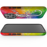 For iPhone 15 Pro Case Tough Protective Cover, Rainbow Lizard | Protective Covers | iCoverLover Australia