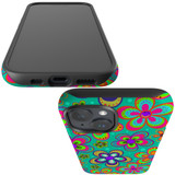 For iPhone 15 Plus Case Tough Protective Cover, Retro Floral Design | Protective Covers | iCoverLover Australia