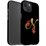 For iPhone 15 Plus Case Tough Protective Cover, Embellished Letter N | Protective Covers | iCoverLover Australia