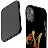 For iPhone 15 Plus Case Tough Protective Cover, Embellished Letter M | Protective Covers | iCoverLover Australia