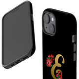 For iPhone 15 Plus Case Tough Protective Cover, Embellished Letter E | Protective Covers | iCoverLover Australia