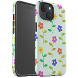 For iPhone 15 Plus Case Tough Protective Cover, Colourful Flowers | Protective Covers | iCoverLover Australia