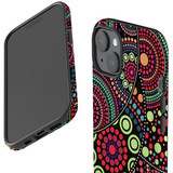 For iPhone 15 Plus Case Tough Protective Cover, Dotted Abstract Painting | Protective Covers | iCoverLover Australia