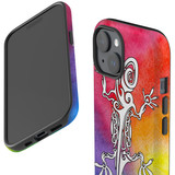 For iPhone 15 Plus Case Tough Protective Cover, Rainbow Lizard | Protective Covers | iCoverLover Australia
