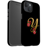 For iPhone 15 Plus Case Tough Protective Cover, Embellished Letter Y | Protective Covers | iCoverLover Australia