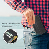 iCoverLover For iPhone 13 mini Wallet Case + [2-Pack] Screen Protectors