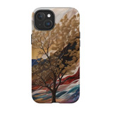 Mysterious Golden Tree Case - iPhone 15 Plus Compatible with MagSafe