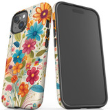 Floral Symphony Case - iPhone 15 Pro Max, 15 Plus, 15 Pro, 15 Compatible with MagSafe