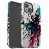 Dark Splatter Case - iPhone 15 Pro Max, 15 Plus, 15 Pro, 15 Compatible with MagSafe