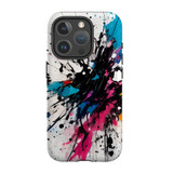 Dark Splatter Case - iPhone 15 Pro Compatible with MagSafe