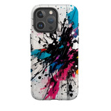 Dark Splatter Case - iPhone 15 Pro Max Compatible with MagSafe