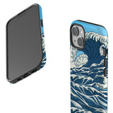 Japanese Wave Case - iPhone 15 Pro Max, 15 Plus, 15 Pro, 15 Compatible with MagSafe