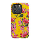 Flower Pattern Case - iPhone 15 Pro Compatible with MagSafe