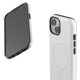 White Case - iPhone 15 Pro Max, 15 Plus, 15 Pro, 15 Compatible with MagSafe