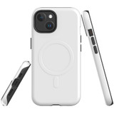 White Case - iPhone 15 Pro Max, 15 Plus, 15 Pro, 15 Compatible with MagSafe